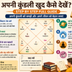 apni kundali kaise dekhe, kundali kaise padhe, free kundali guide hindi, janam kundali kaise banaye, astrology guide hindi, kundali me grah ka arth, lagna rashi kaise dekhe, kundali reading tips, kundali kaise samjhe beginners, vedic astrology hindi guide