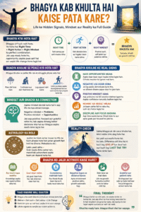 bhagya kab khulta hai, bhagya kaise pata kare, luck kaise badle, success mindset, life signals, motivation hindi, self improvement, mindset growth, success tips hindi, astrology and success