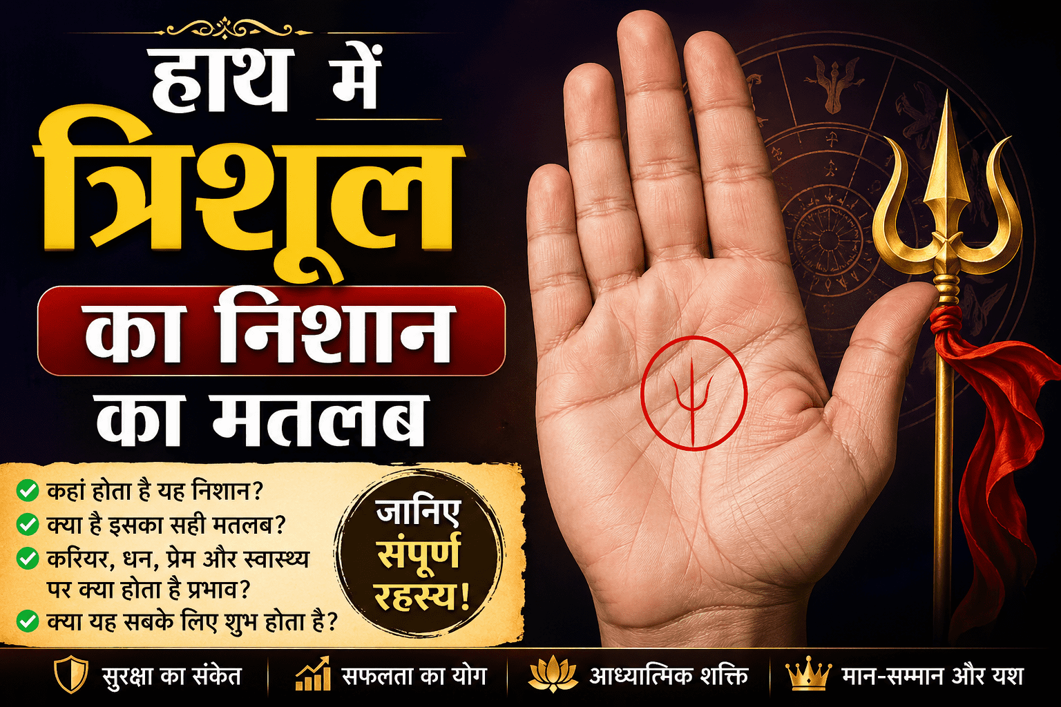 hath me trishul ka nishan, trishul sign meaning, palmistry hindi, hastrekha shastra, lucky signs in hand, trishul ka matlab kya hota hai, hand reading hindi, future prediction palmistry, love career prediction hand, trishul sign in palm meaning