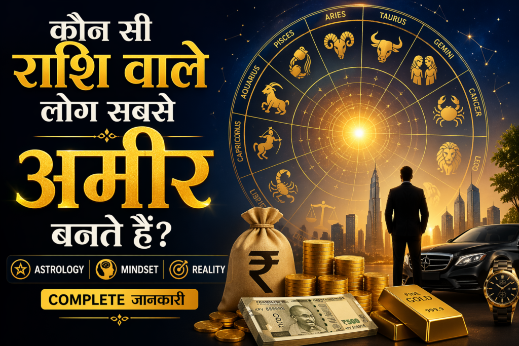 Kaun Si Rashi Wale Log Sabse Ameer Bante Hain? – Astrology, Mindset aur Reality ka Complete jankari