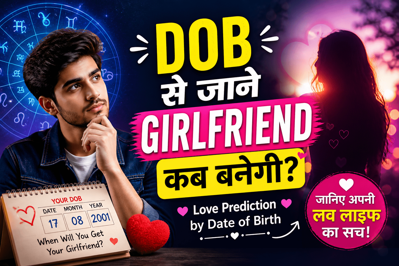 dob se girlfriend kab banegi, love prediction by date of birth, numerology love timing, girlfriend kab banegi astrology, relationship prediction, life path number love