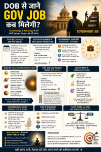 dob se job kab milegi, government job prediction by date of birth, numerology career prediction, sarkari naukri kab milegi, astrology job prediction, life path number career, govt job yog
