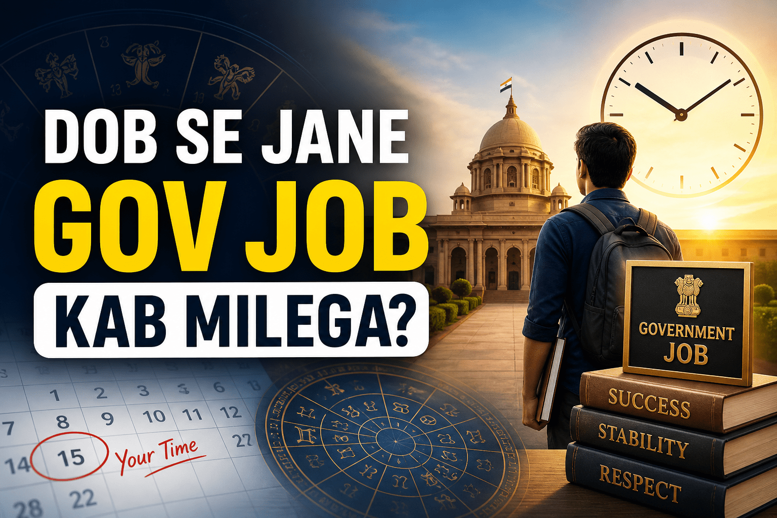 dob se job kab milegi, government job prediction by date of birth, numerology career prediction, sarkari naukri kab milegi, astrology job prediction, life path number career, govt job yog