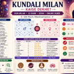 kundali milan kaise dekhe, kundali ghar meaning, gun milan kaise kare, kundali dosh kya hota hai, horoscope matching guide